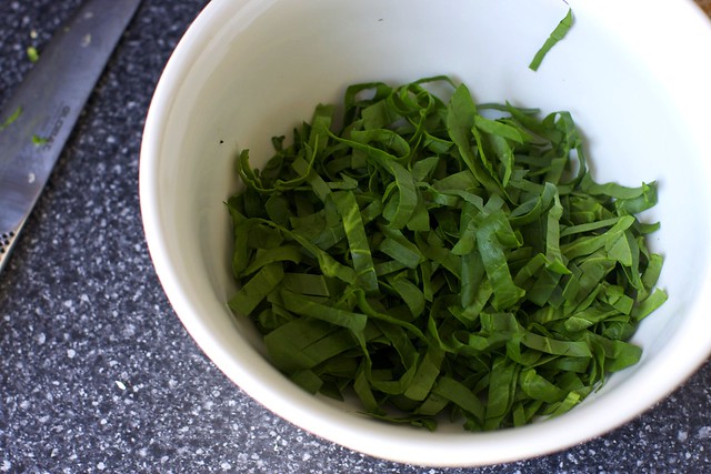 shredded spinach