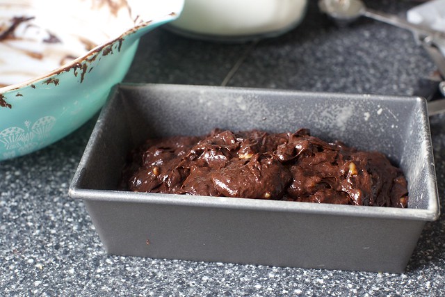 really dark chocolate batter